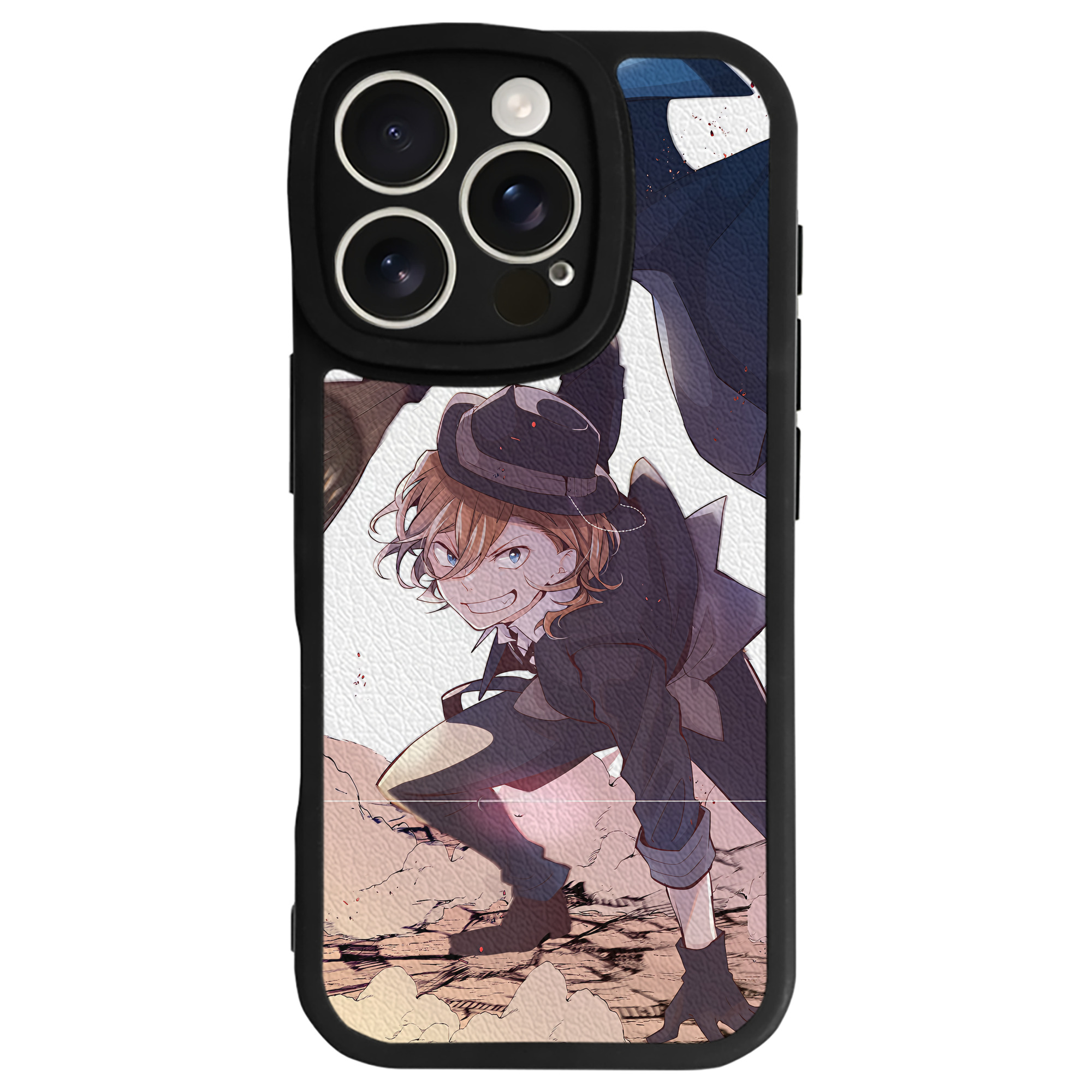 （画像用） 文豪ストレイドッグス Bungo Stray Dogs 【iPhone 16シリーズ対応】シリコンスマホケース（レザー調） 材質：シリコン